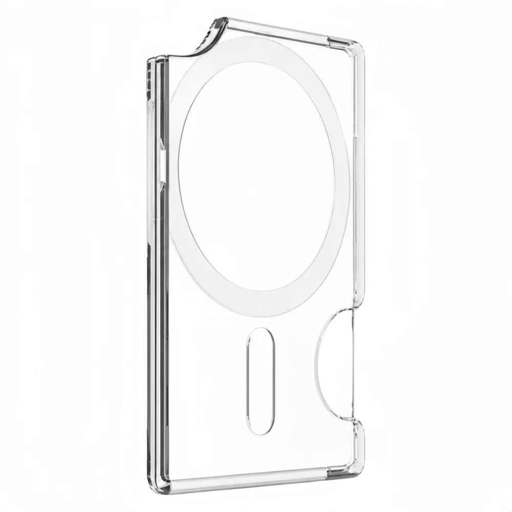 Transparent MagSafe Card Sleeve 2-Slot Magnetic Stand Wallet
