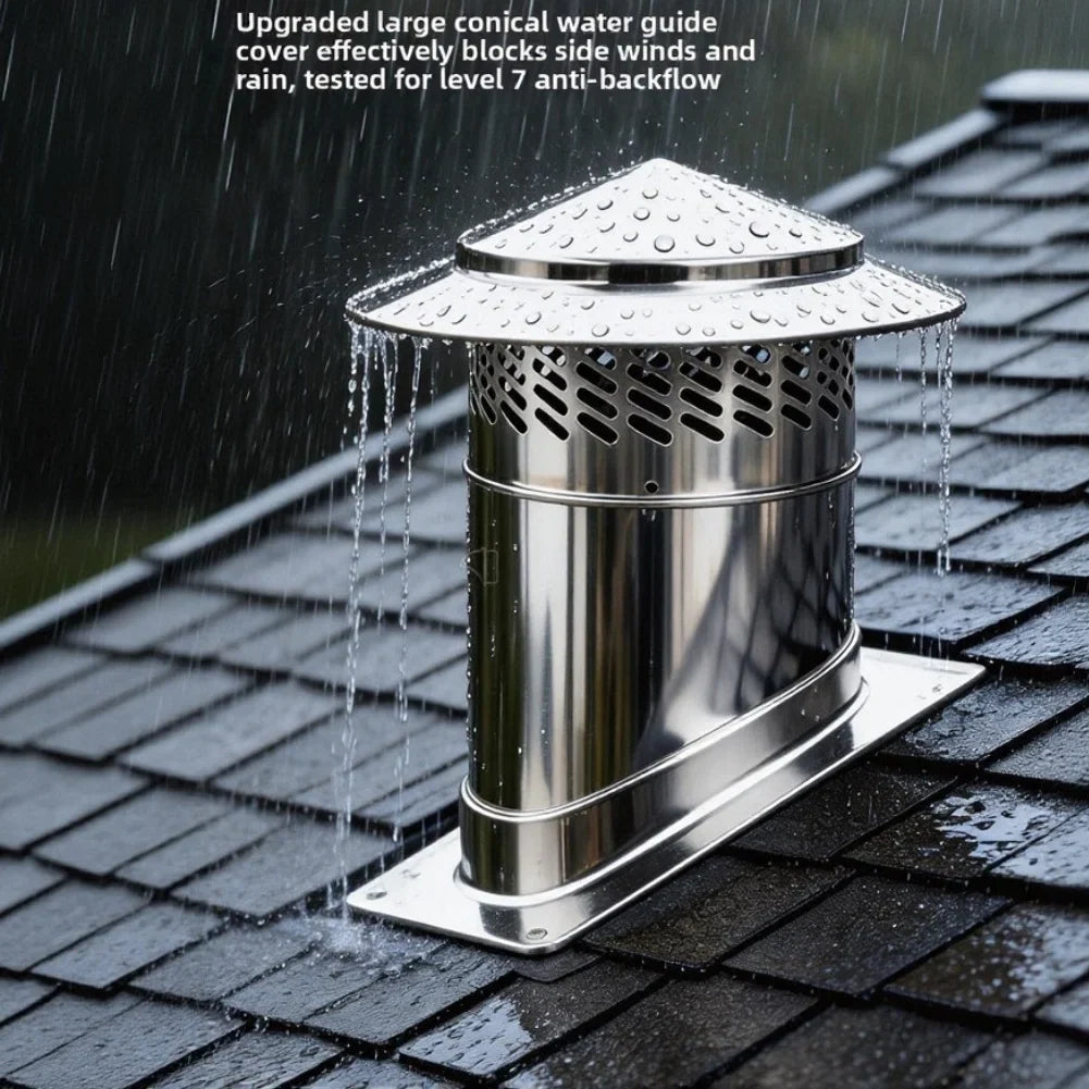 304 Stainless Steel Chimney Vent Hood – Bird & Rain Cap