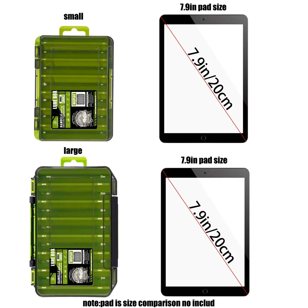 Double-Sided Fishing Tackle Box – Lure & Hook Organizer