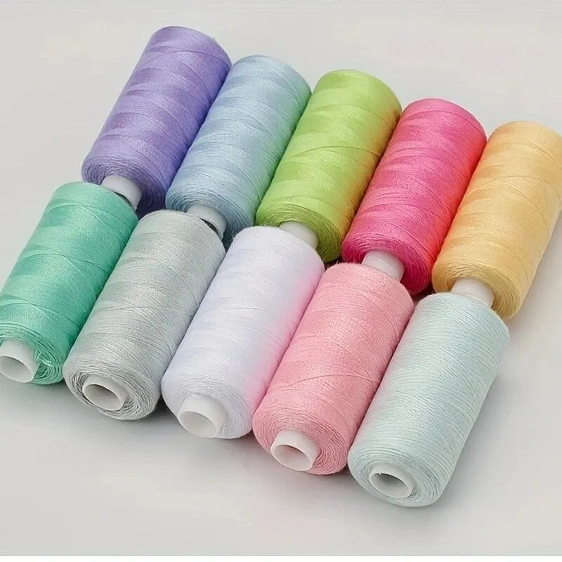 100-Color Polyester Sewing Thread Set 402 – 400 Yards Each