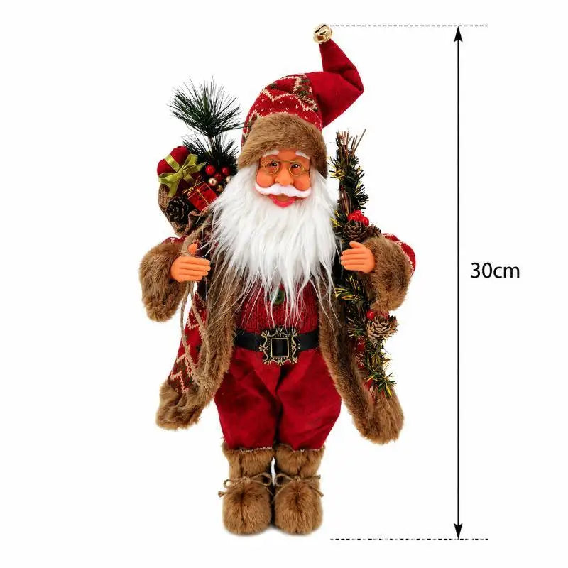 Santa Claus Standing Figurine – Handcrafted Christmas Decor