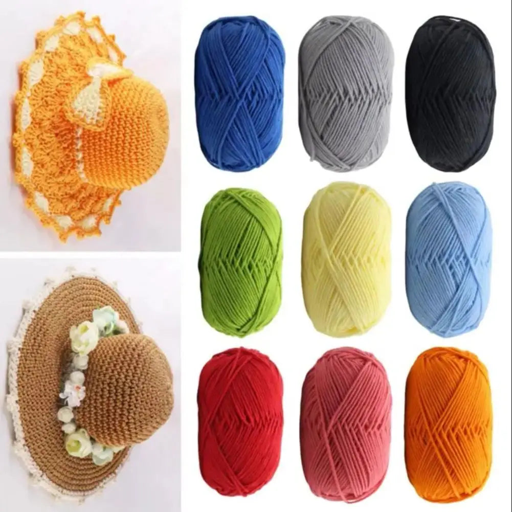 4-Ply Milk Cotton Yarn – Ultra Soft Crochet & Knitting Wool