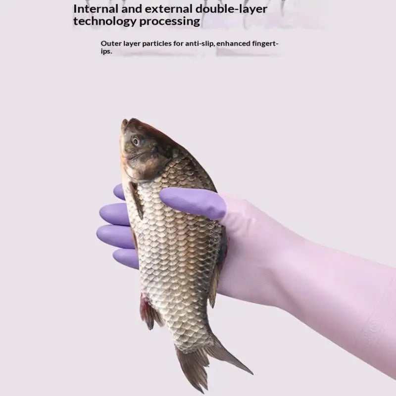 Silicone Dishwashing Gloves – Anti-Slip, Long & Reusable