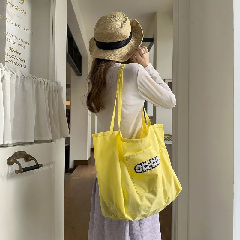 Women's Large Nylon Tote Shoulder Bag – Casual Commuter