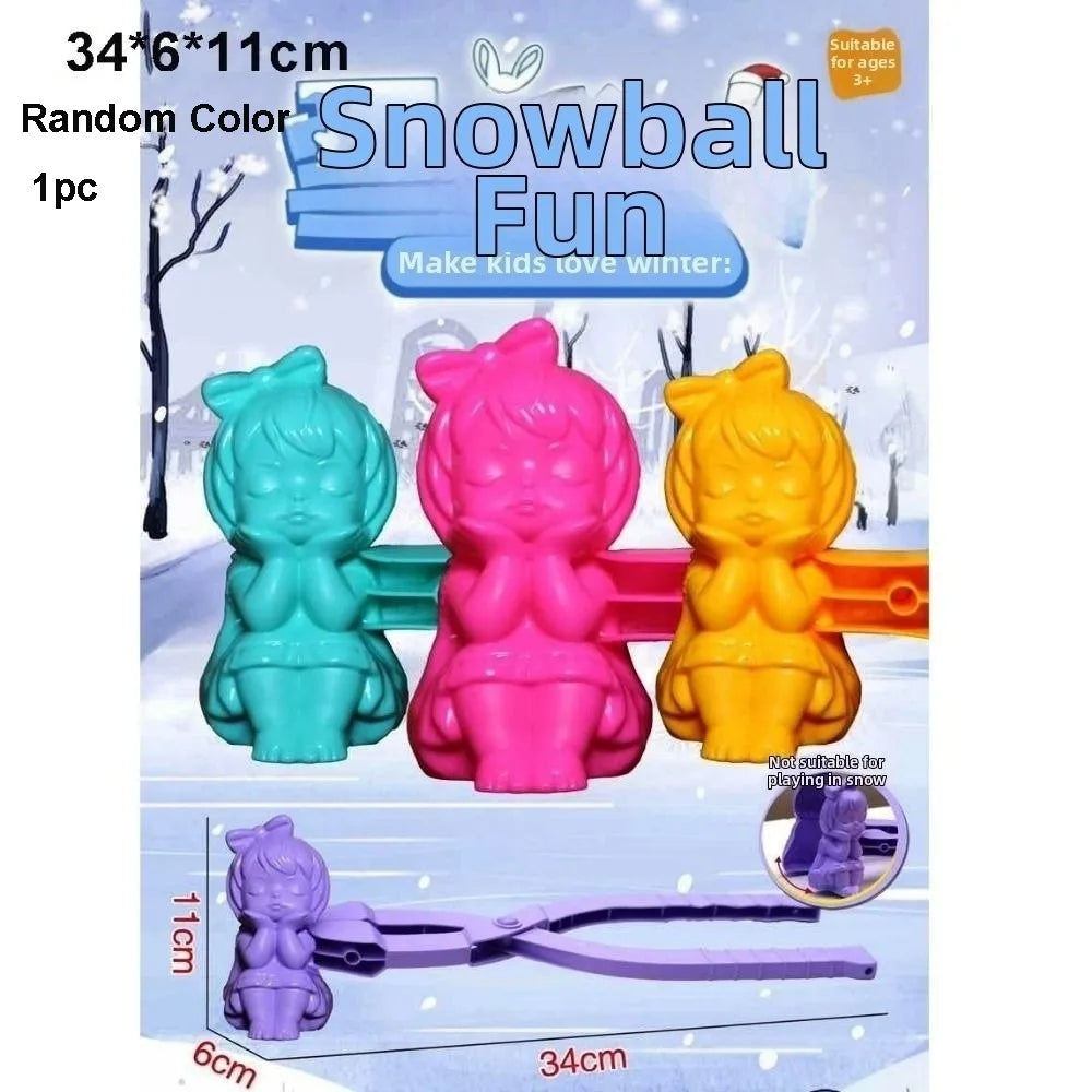 Snowball Maker Clip Tongs – Heart, Snowflake & Duck Molds
