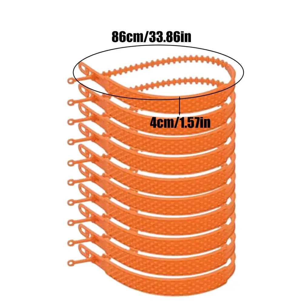 Snow Tire Straps 10-Pack | Anti-Skid Zip Tie Chains for All Vehicles