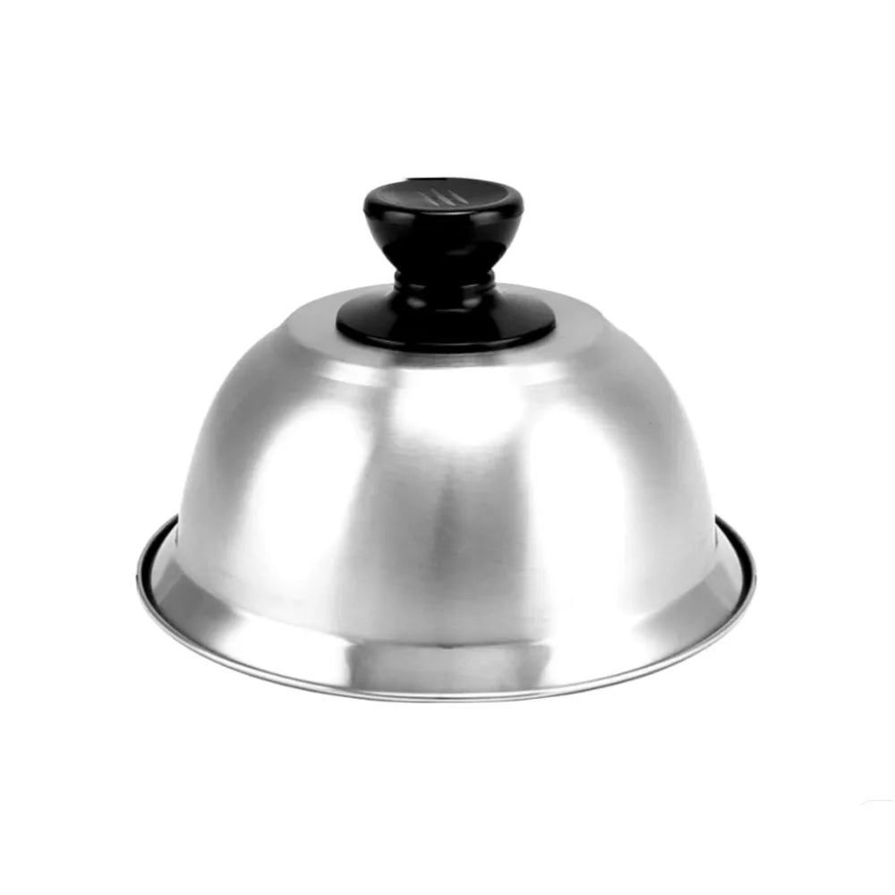 Stainless Steel Dome Lid for Cheese Melting, Burgers & BBQ