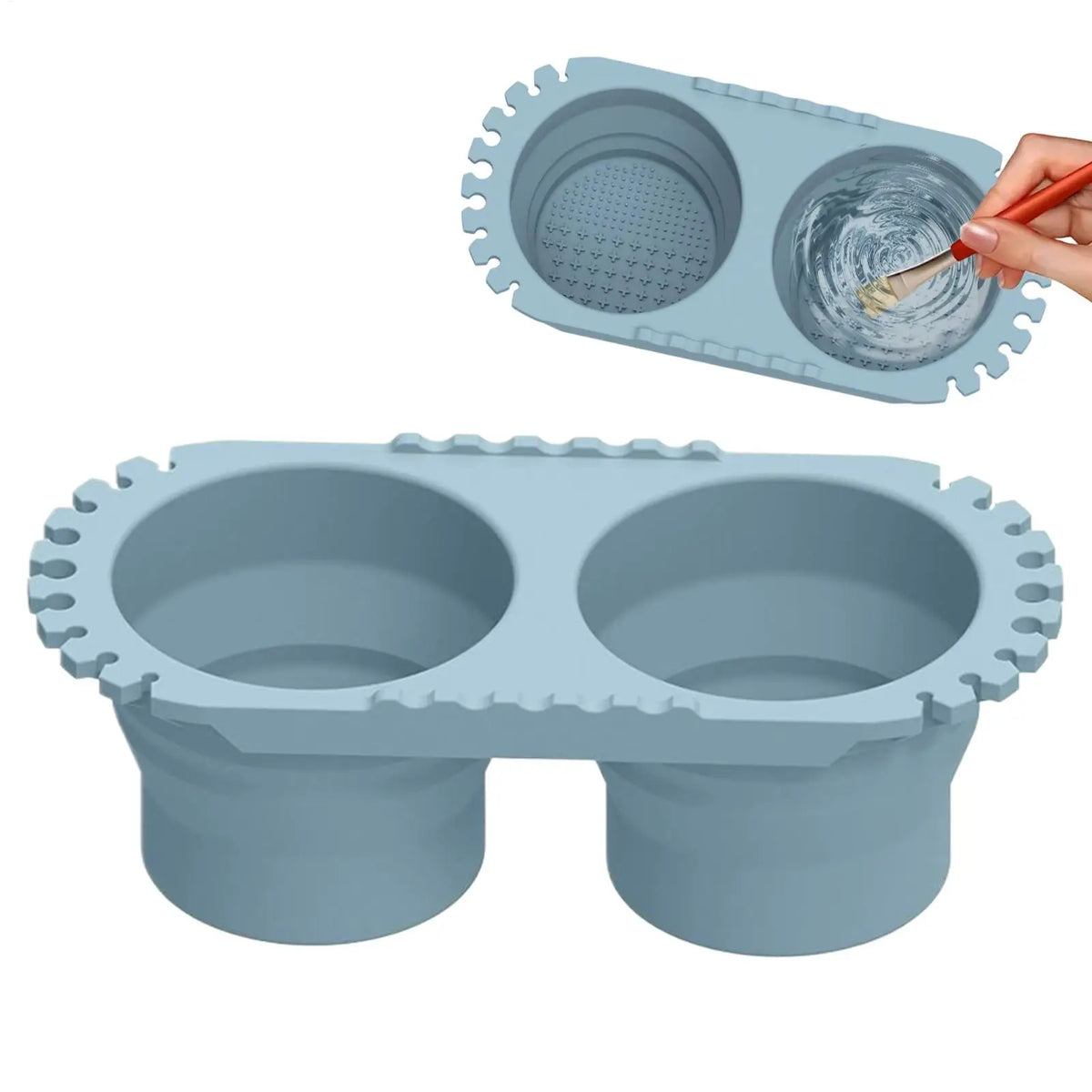Foldable Silicone Paint Brush Cleaner Cup | Art Rinse Bucket