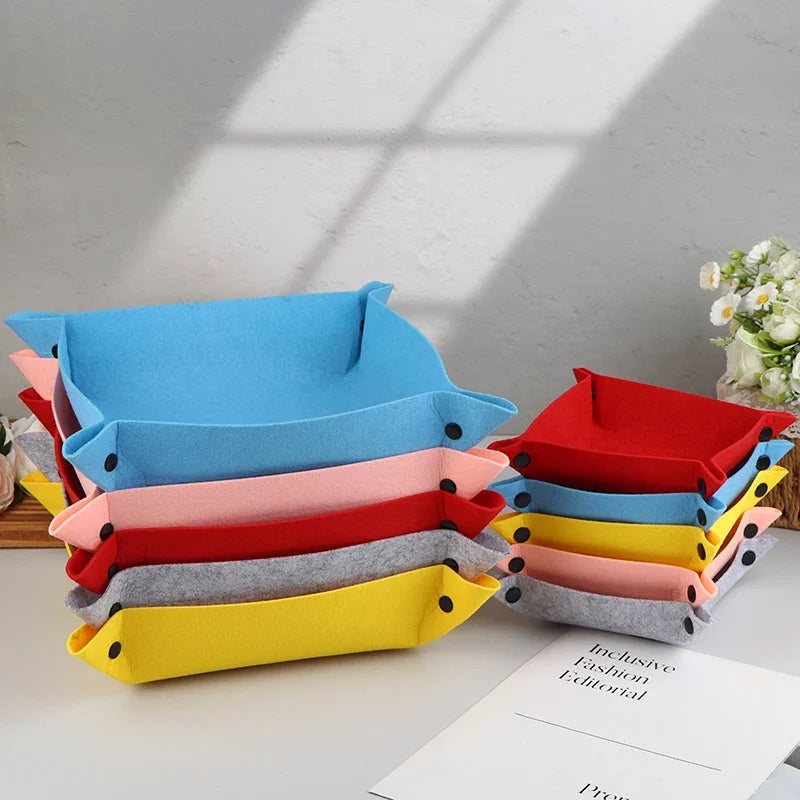 Felt Storage Tray Desktop Organizer – Office & Kids Essentials