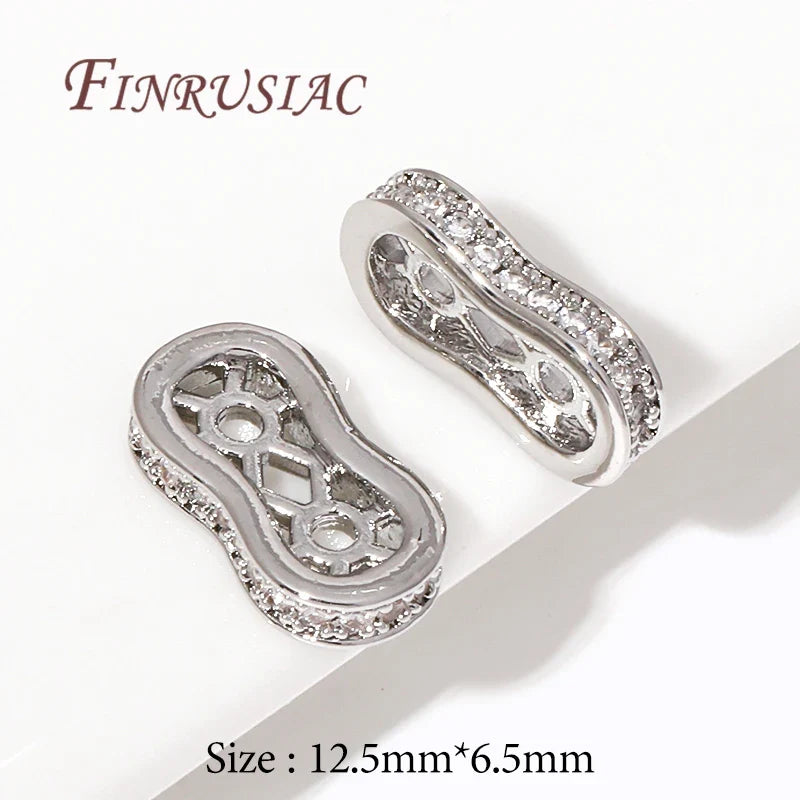 18K Gold Plated Zircon Flat Spacer Bars – DIY Jewelry Findings