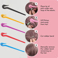 5-Pack Hair Elastic Band Cutter – Safe Easy Ponytail Remover