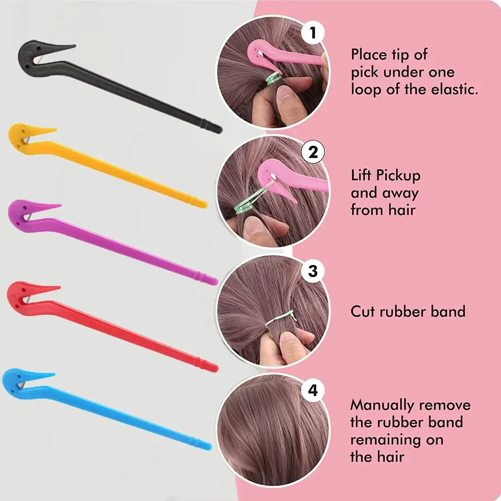 5-Pack Hair Elastic Band Cutter – Safe Easy Ponytail Remover