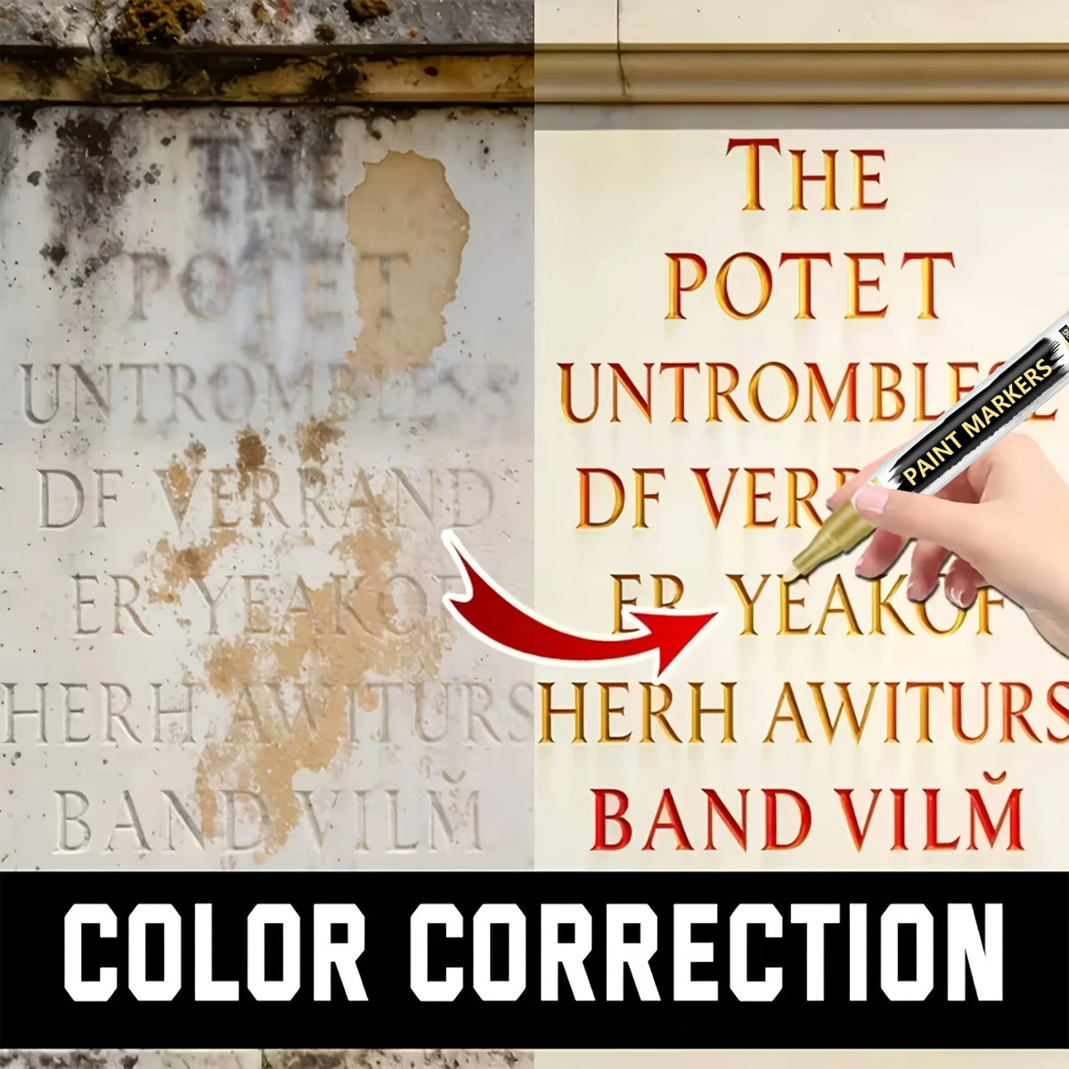 Gold-Plating Restoration Pen for Gravestones & Monuments