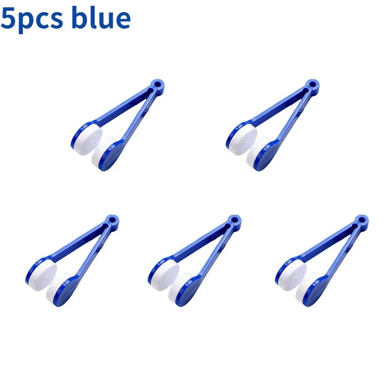 Mini Portable Eyeglass Cleaner Clip – Microfiber Lens Wipe Tool