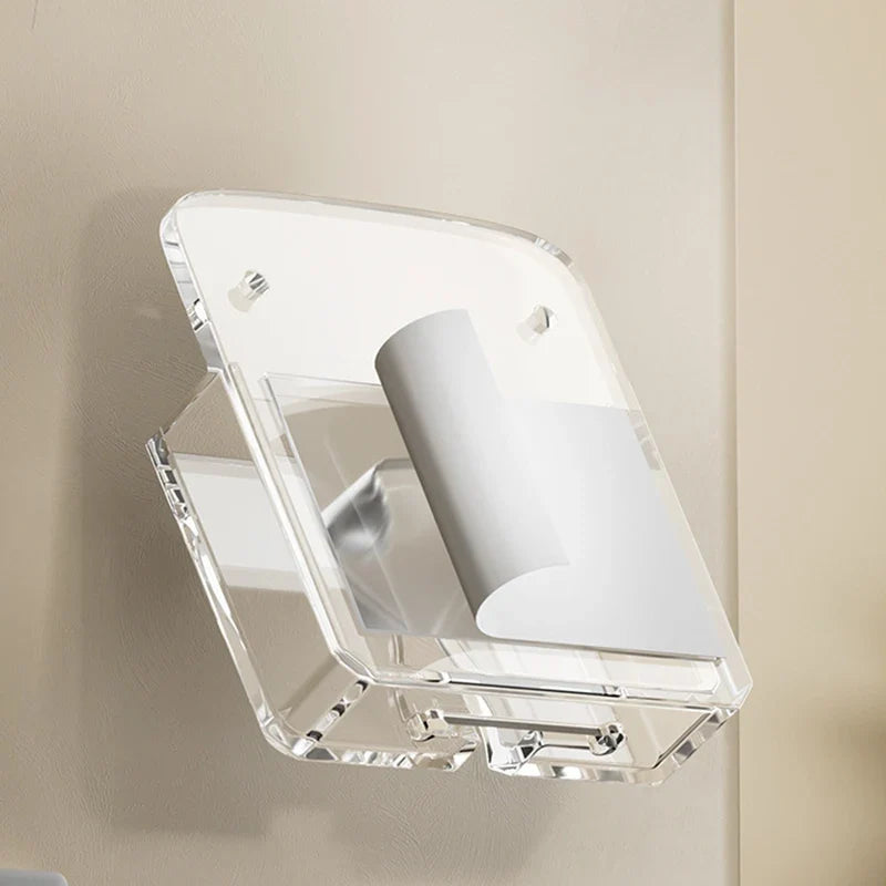 Wall Mount Phone Holder Storage Box Organizer with Charging Port