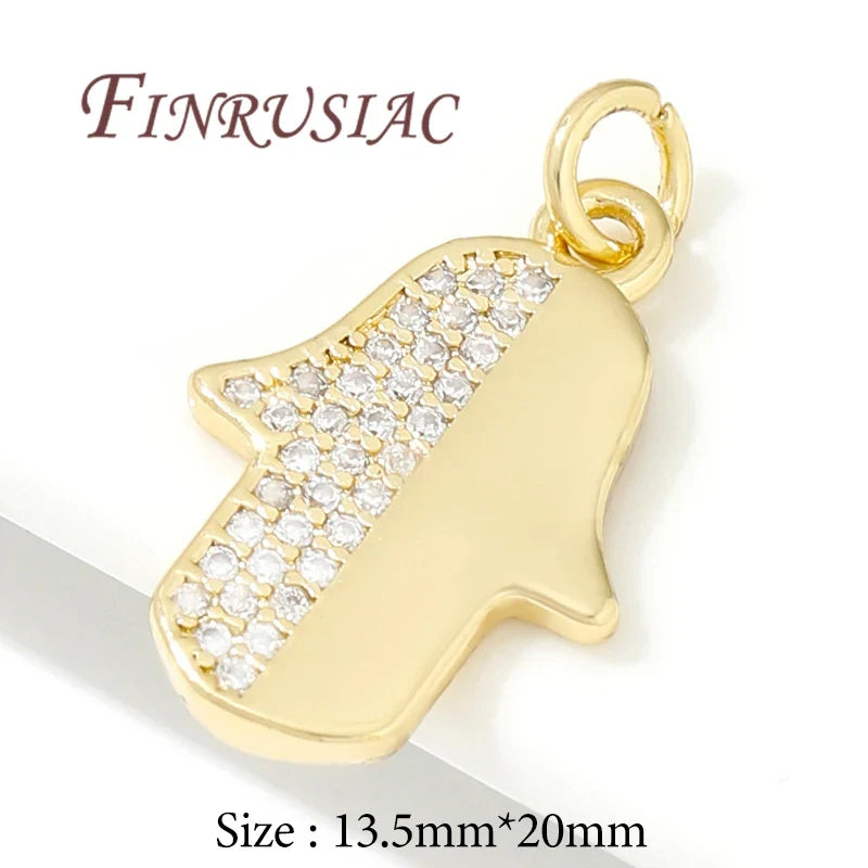 18K Gold Plated Sun & Star Pendant Charms | DIY Jewelry Findings