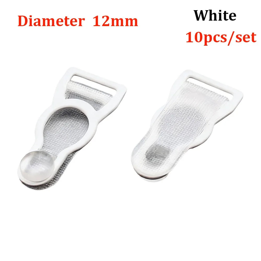 10pcs Garter Belt Clips Suspender Hooks 10/12/18mm – 3 Colors