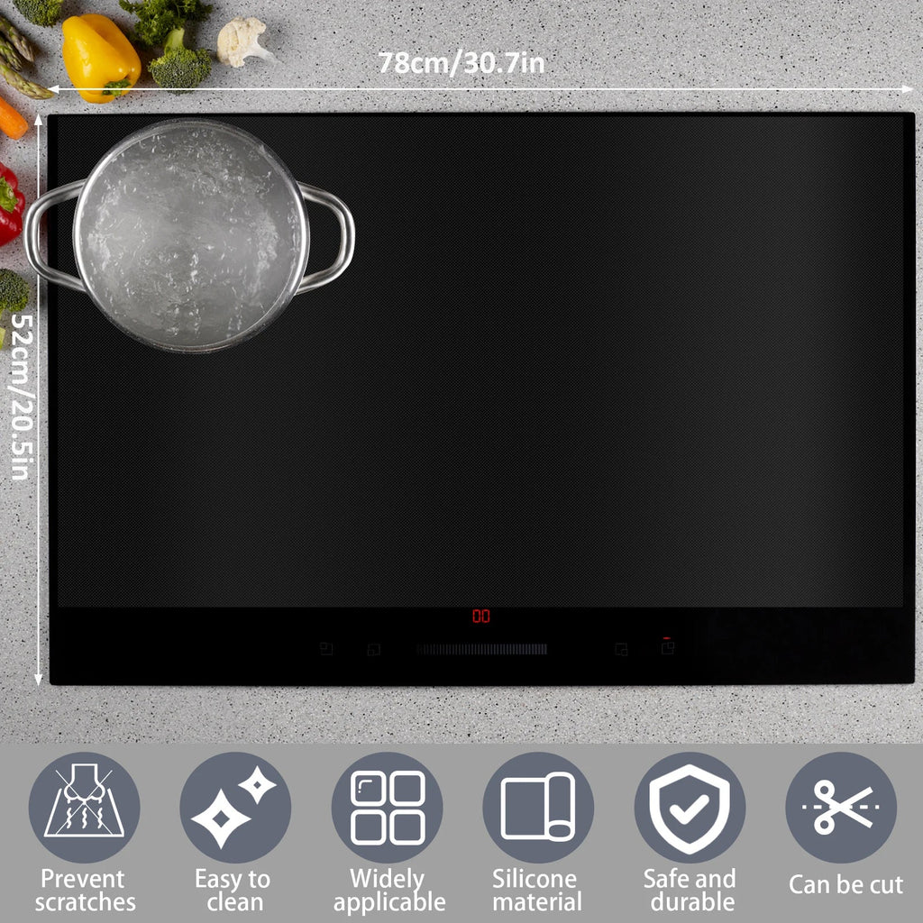 Silicone Induction Cooktop Cover Mat – Non-Stick Stove Protector