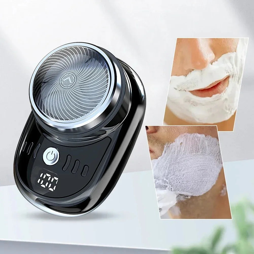 Portable Mini Electric Shaver – Men's Rechargeable Travel Razor