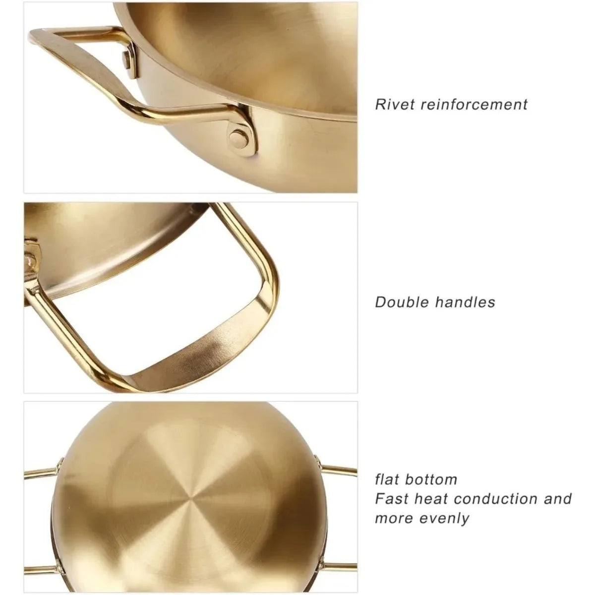 Stainless Steel Korean Ramen Pot with Handles | FEB.WIND