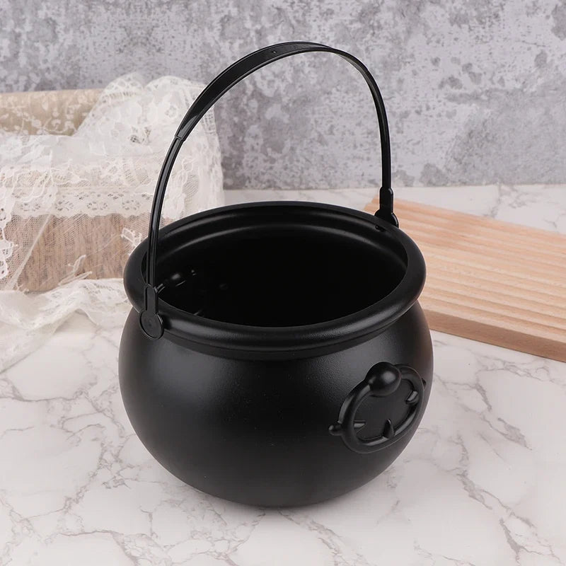 Large Wizard Cauldron Halloween Candy Holder & Party Prop