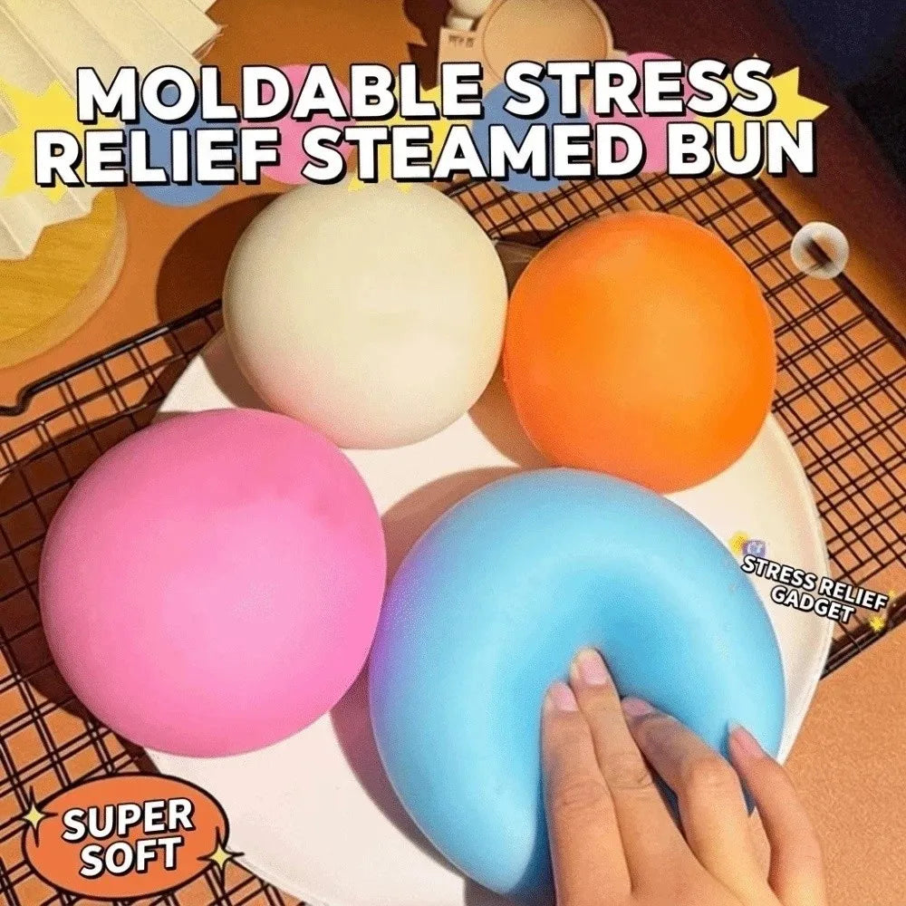 Ultra Soft Steamed Bun Squeeze Ball – Slow Rebound Sensory Toy
