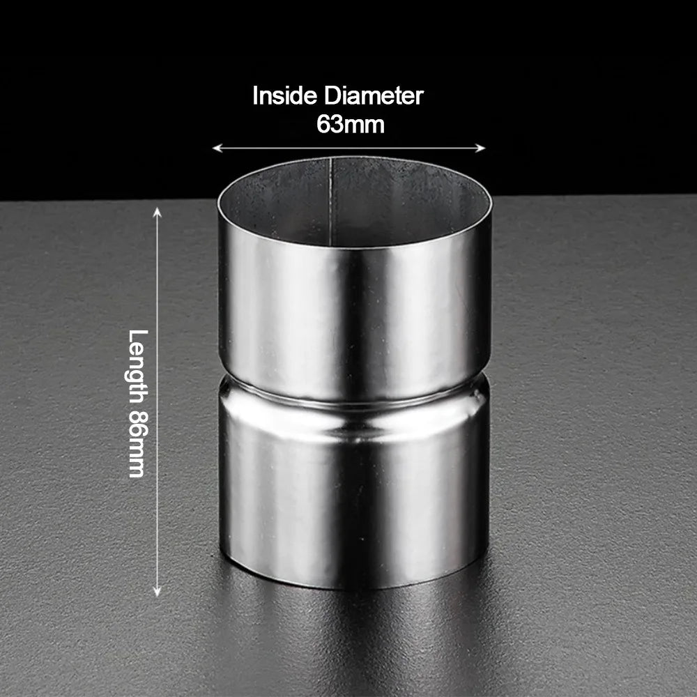 Stainless Steel Straight Pipe Joint Adapter 51mm–102mm