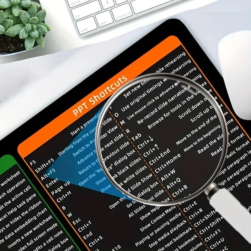 Windows Shortcuts Large Mouse Pad – Word, Excel & PPT Desk Mat