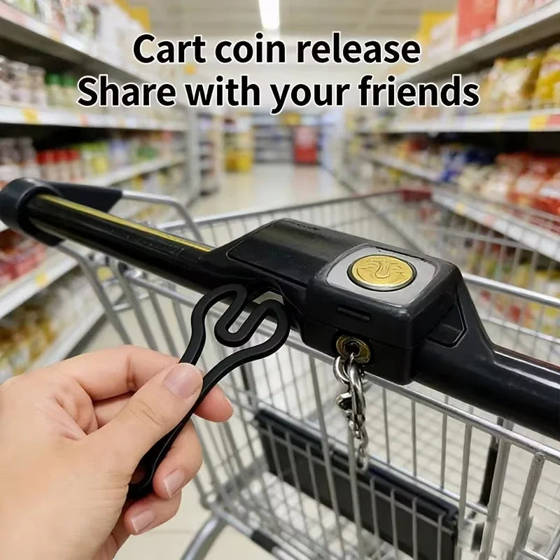 Shopping Cart Token Keychain – Reusable Trolley Coin Tool