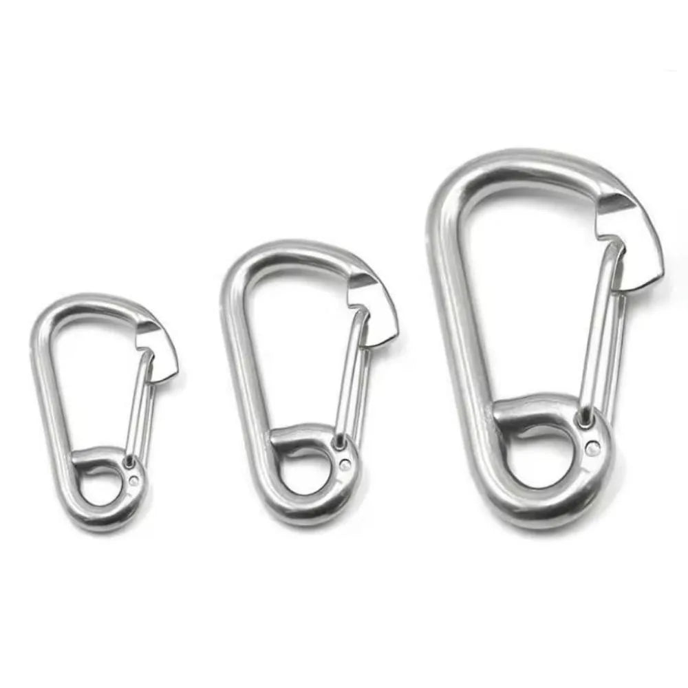 Heavy Duty 304 Stainless Steel Carabiner Clip – 6 Sizes