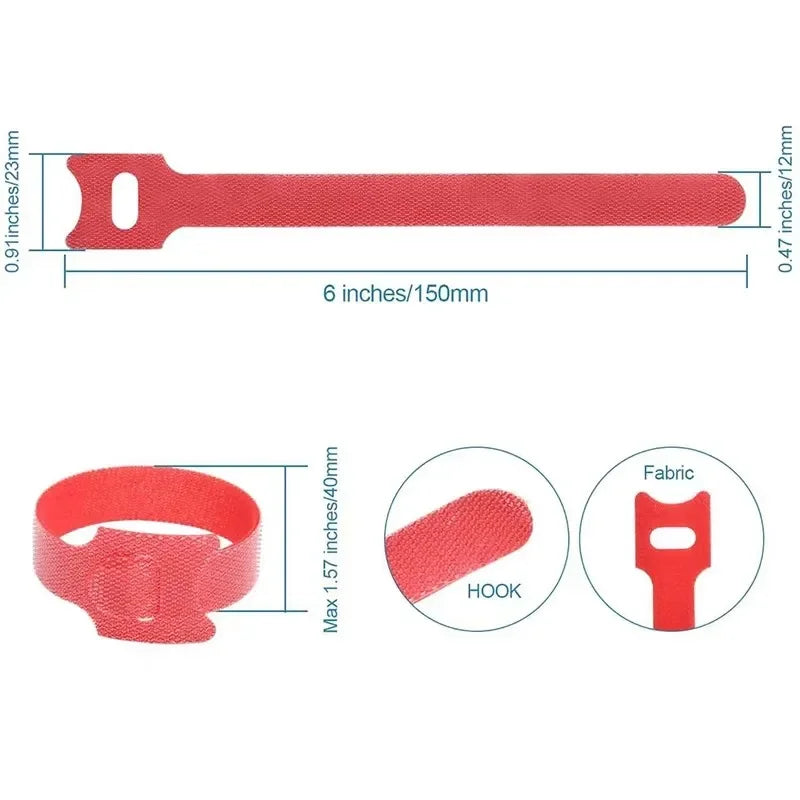 Nylon Cable Ties & Wire Organizer Set – 10/30/50 Pcs