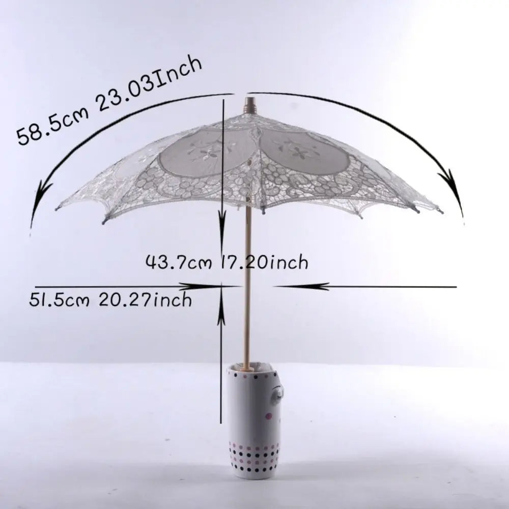 Vintage Lace Parasol Umbrella – Bridal Wedding Sun Parasol