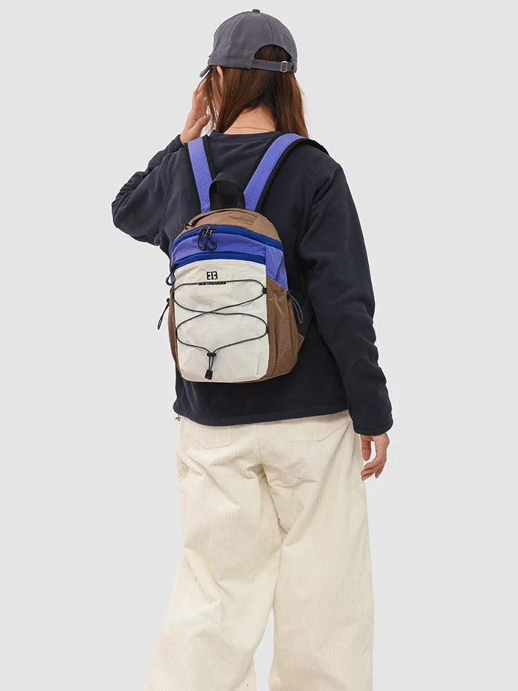 Nixie Mini Backpack Women Color-Block Lightweight Hiking Bag