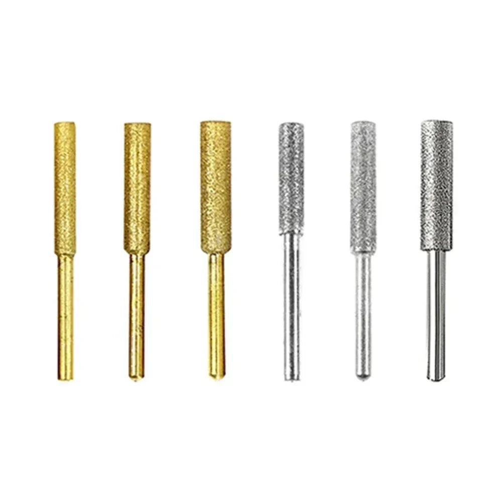 6-Pack Diamond Chainsaw Sharpener Grinding Heads 4/4.8/5.5mm