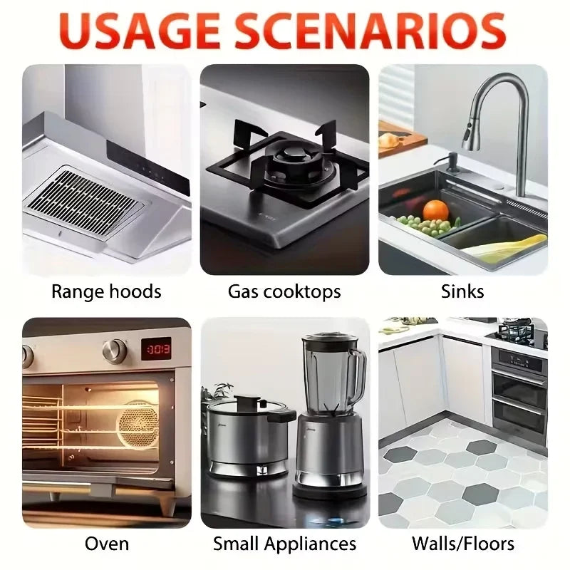 Kitchen Foam Cleaner – Stove & Range Hood Degreaser 35ml