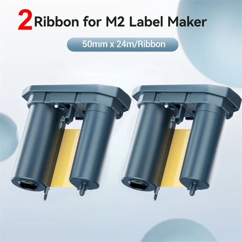 Niimbot M2 Carbon Ribbon 2-Pack | Black Red Gold Blue White