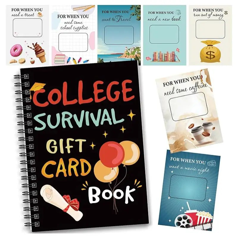 College Survival Gift Card Book | Graduation Cash Holder