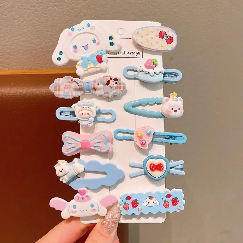 Sanrio Hello Kitty Hair Clips – Cute Cartoon Side Clamps