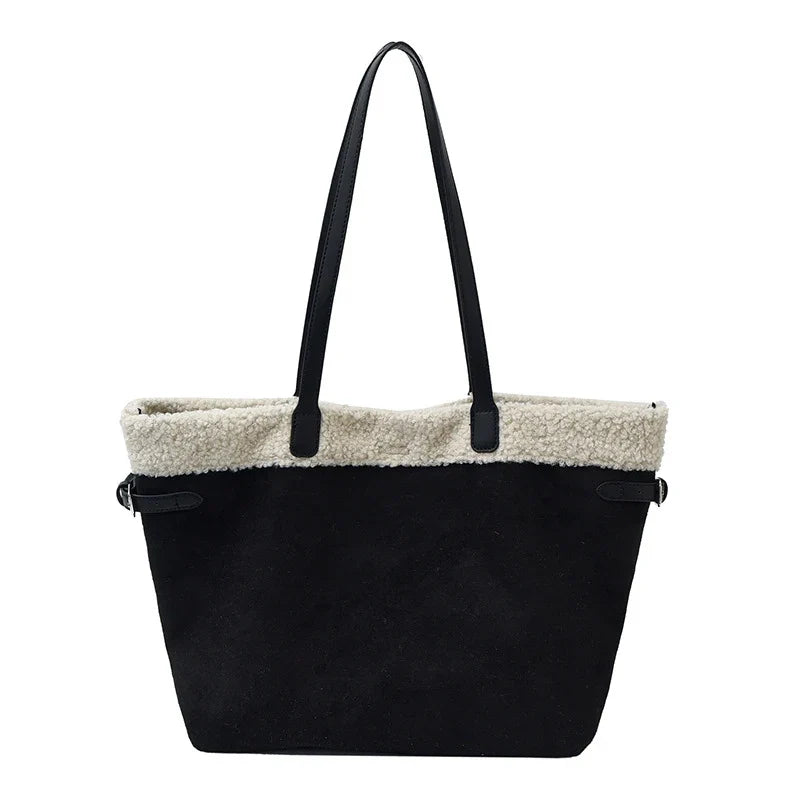 Nixie Vintage Suede Plush Tote Bag – Women's Handbag