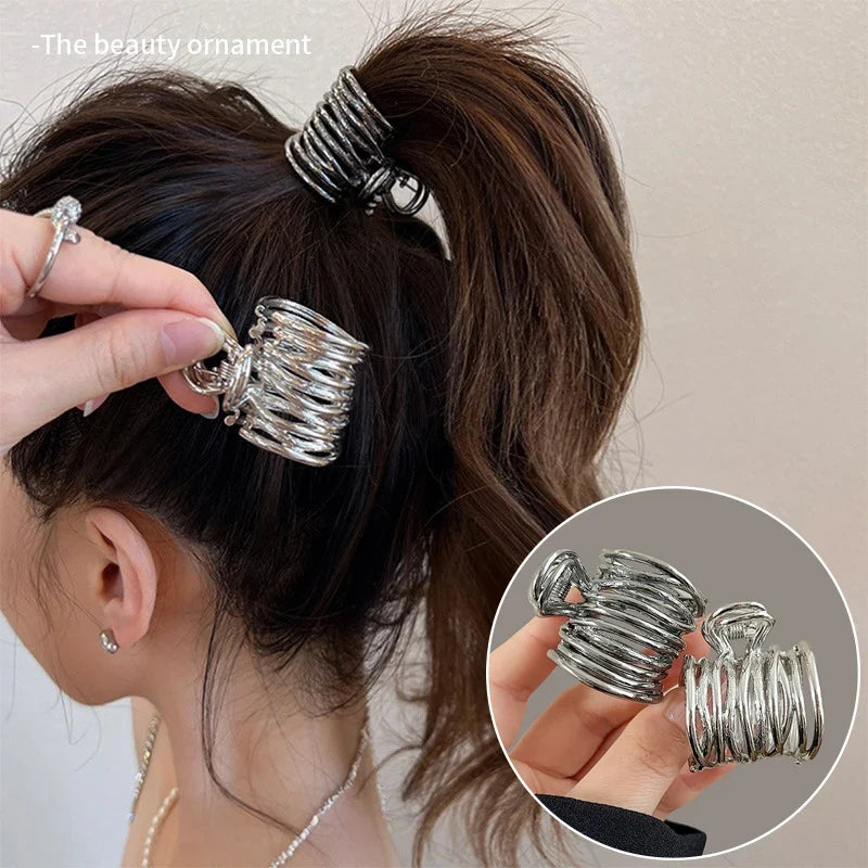 Metal Hair Claw Clip – Korean Ponytail Hairpin for Women