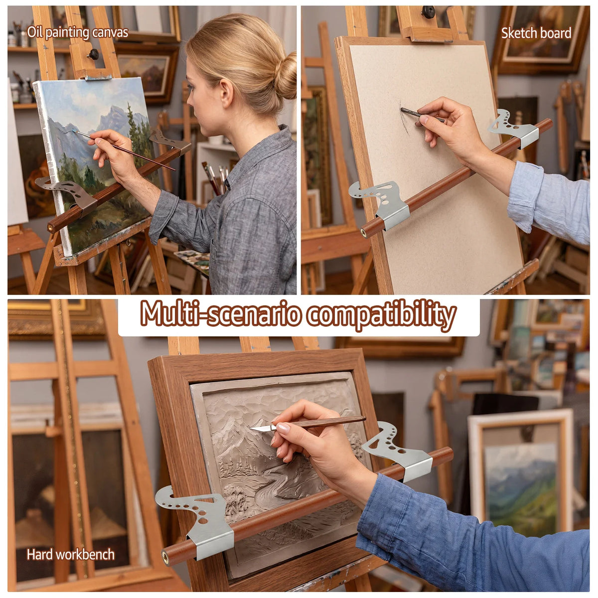 Adjustable Artist Hand Rest & Wrist Support for Painting