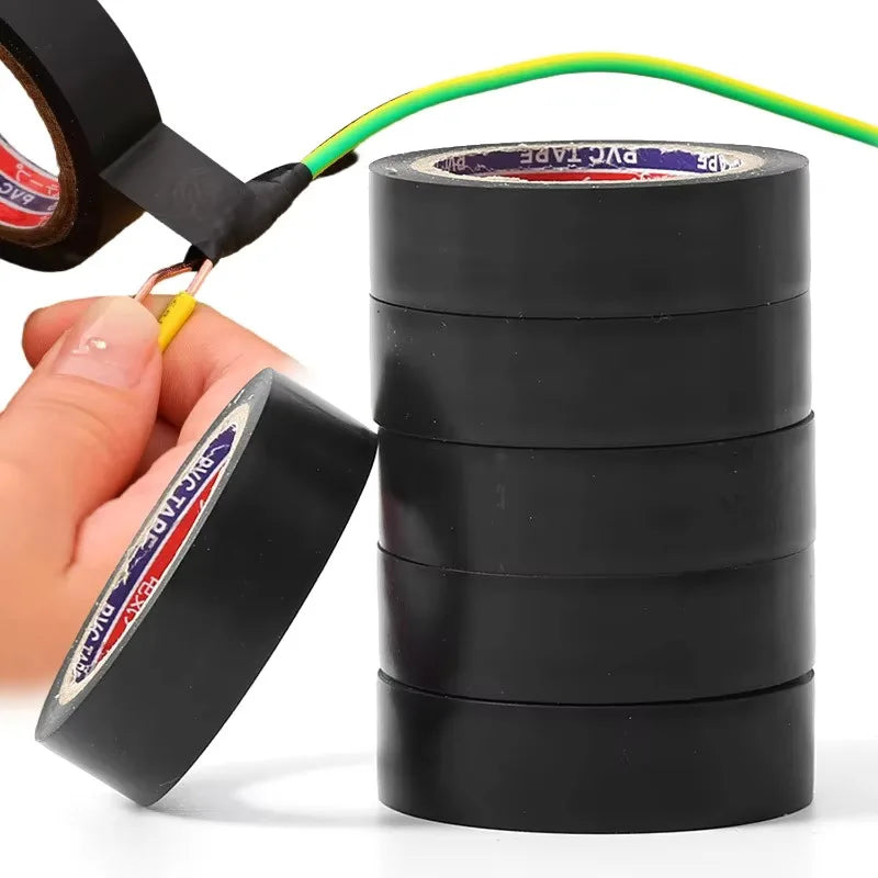Black Flame Retardant Electrical Insulation Tape 10M/100M