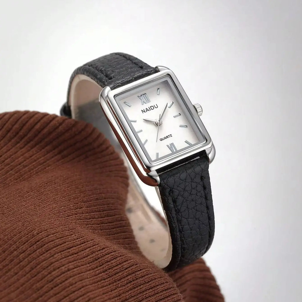 Ladies' Elegant Leather Band Quartz Watch – Casual & Fashion