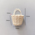 Miniature Woven Basket for BJD OB11 Dollhouse – 1/6 Scale