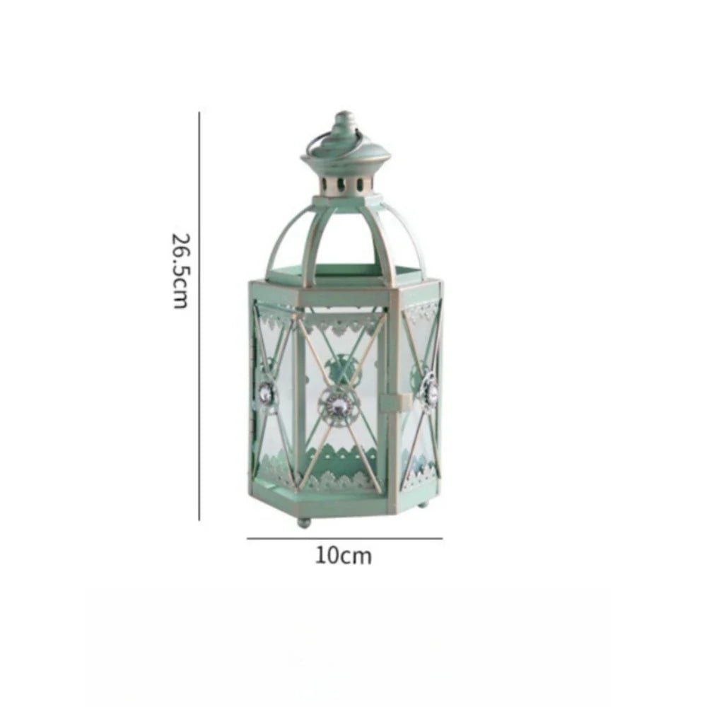 Retro Metal Iron Candle Holder Tabletop Candlestick Home Décor