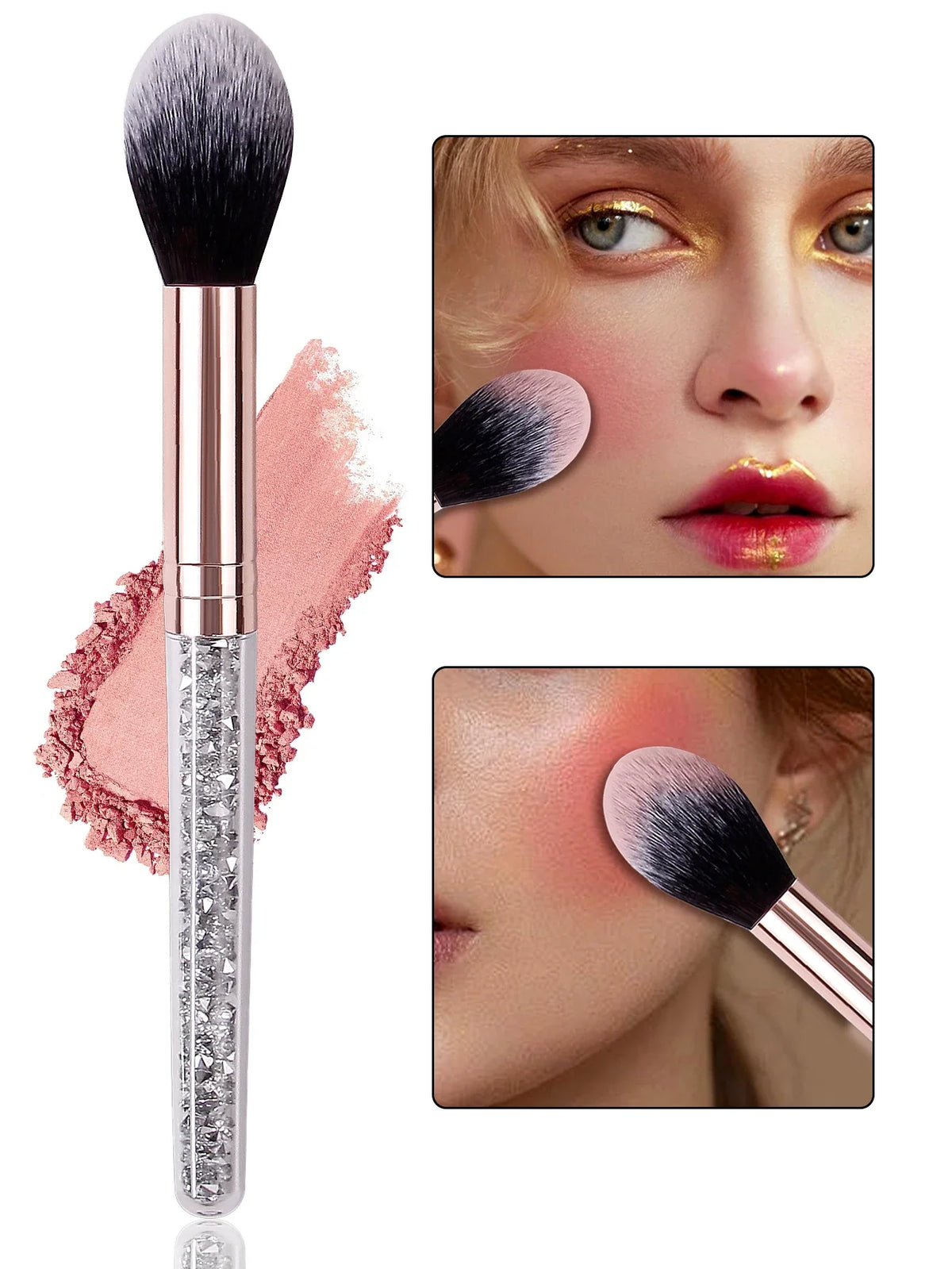 Diamond Handle Makeup Brush – Blush, Highlighter & Contour