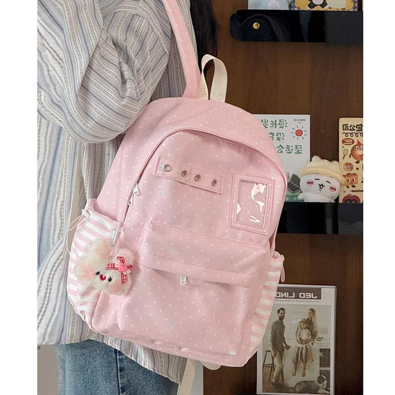 Forest-Themed Backpack – Cute College School Bag for Women