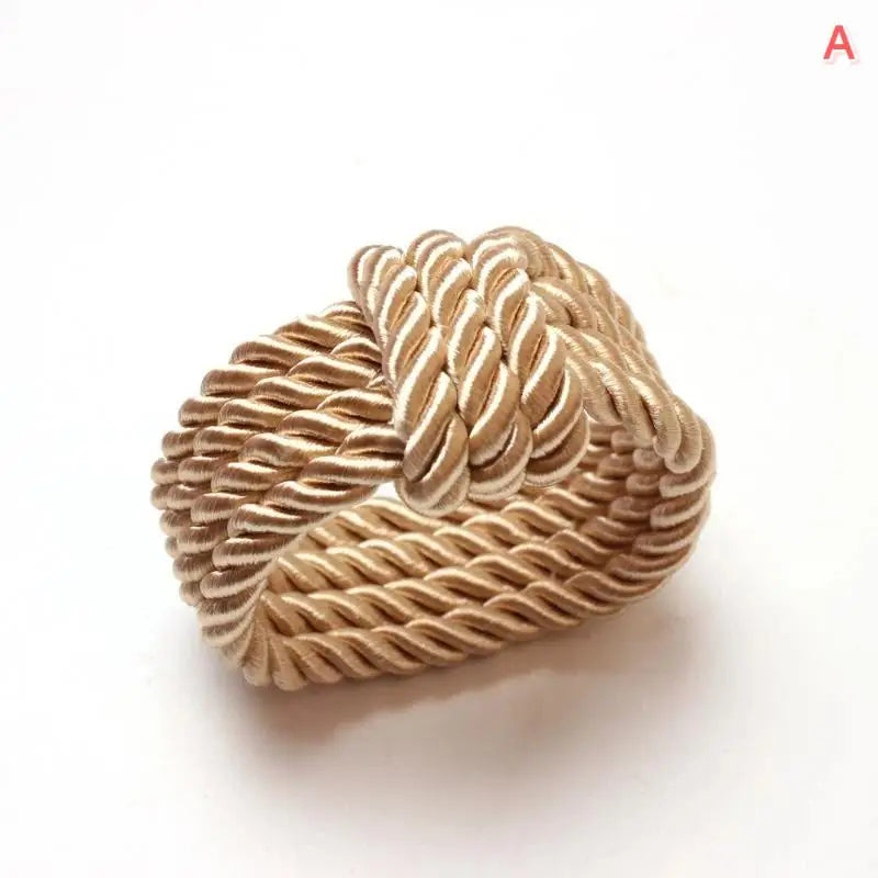 Woven Rope Napkin Rings – Wedding & Holiday Table Décor