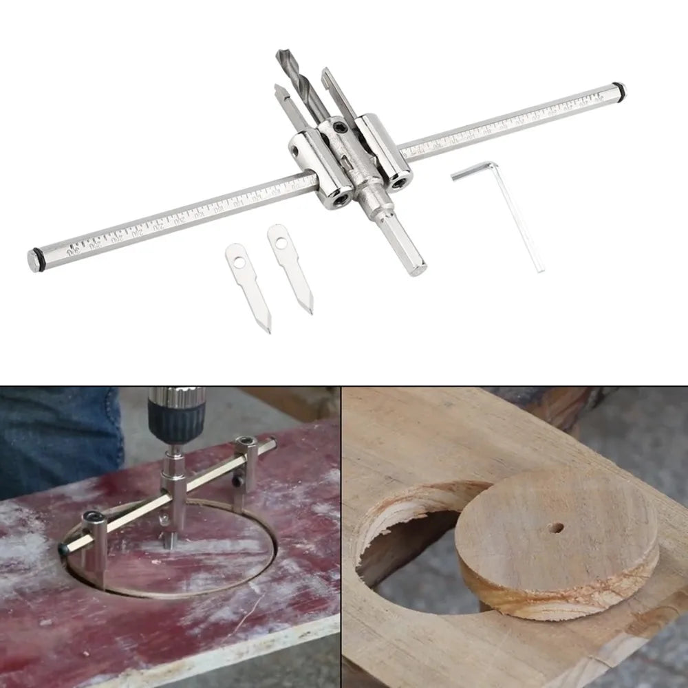 Adjustable Hole Saw 30–300mm Alloy Steel Circle Cutter | Wood & Metal