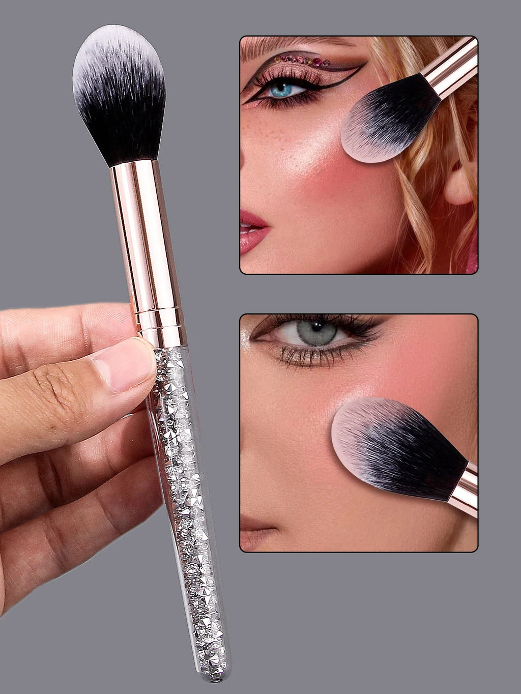 Diamond Handle Makeup Brush – Blush, Highlighter & Contour